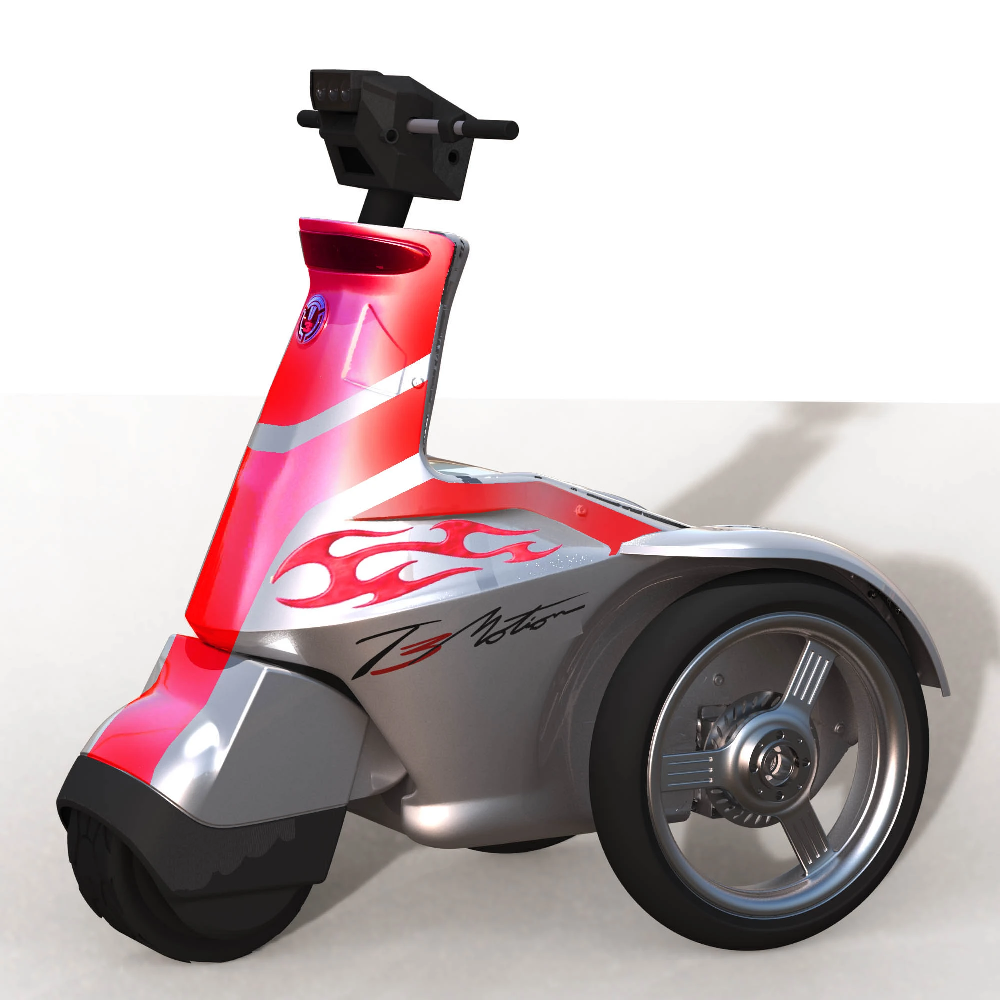 The new T3 Power Sport with custom Flame paint job