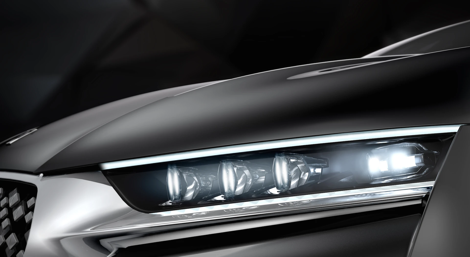 The laser headlamps are active above 60 km/h