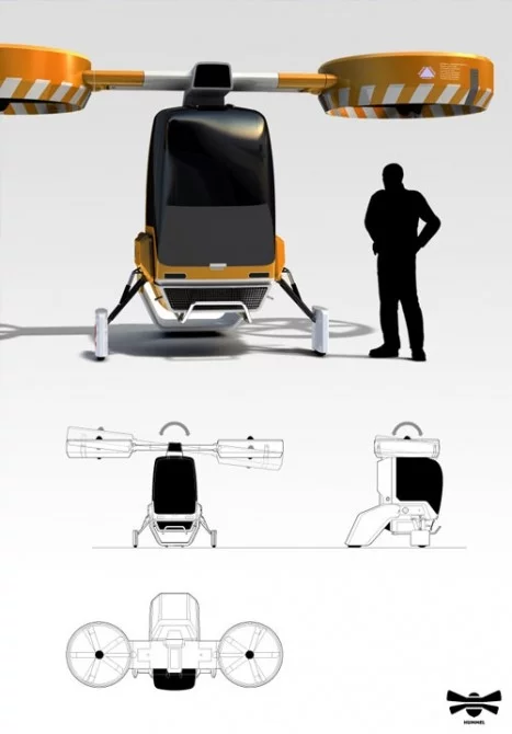 Hummel 2 seater helicopter