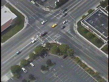 Bat video imagery. Intersection from 1000 ft high. 1/4 mile range.
