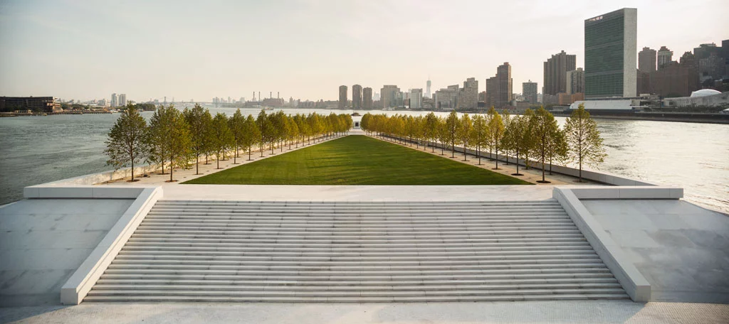Franklin D. Roosevelt Four Freedoms Park by Louis I. Kahn, FAIA, David Wisdom,and Mitchell | Giurgola Architects, Urban Design Merit Award Winner (image: Paul Warchol)
