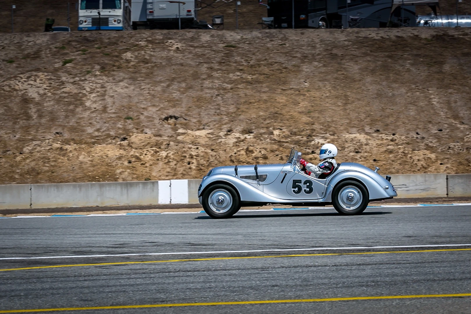 Beautiful silver example of a 1937 BMW 328