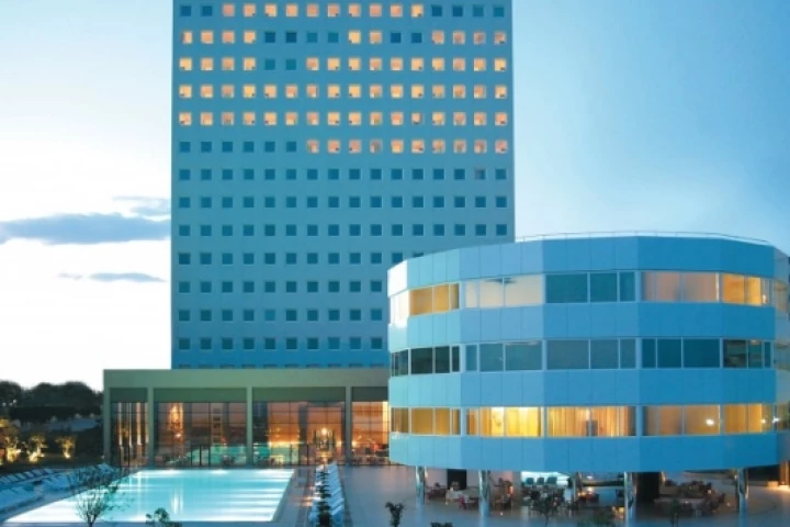 Hotel Marmara, Antalya, featuring the world's only floating, rotating hotel building