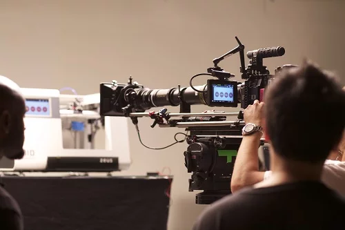 A behind the scenes photo shoot of the Zeus