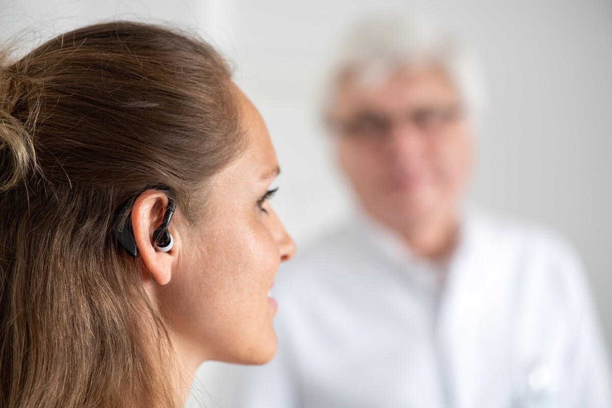 The in-ear sensor sends data every 15 minutes to a telemedicine center allowing doctors to track patient status in real time