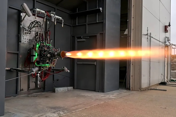 The Draper engine firing