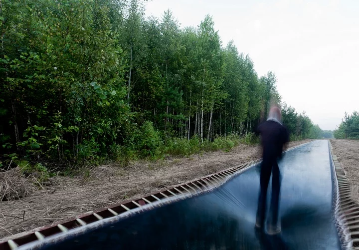 Fast Track trampoline road will remain a permanent attraction at the Nikola-Lenivets forest