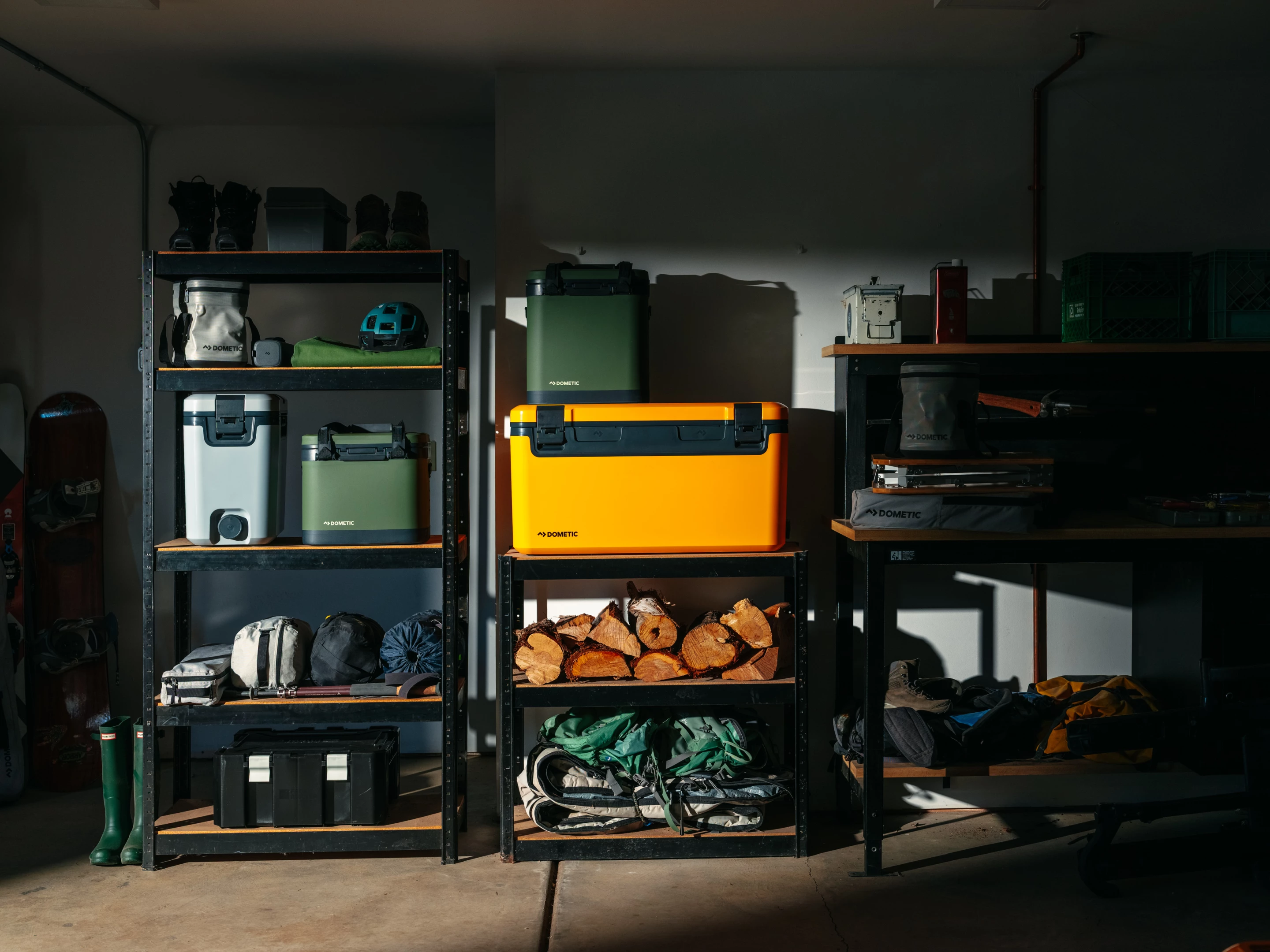 In addition to traveling more neatly in the trunk, Recon coolers will store more neatly in the garage