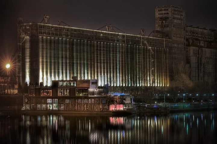 Anchored at the Quays of the Old Port of Montreal, Bota Bota, spa-sur-l'eau offers passengers the healing benefits of a spa coupled with the natural lulling movements of the St. Lawrence River (Image by Bota Bota)