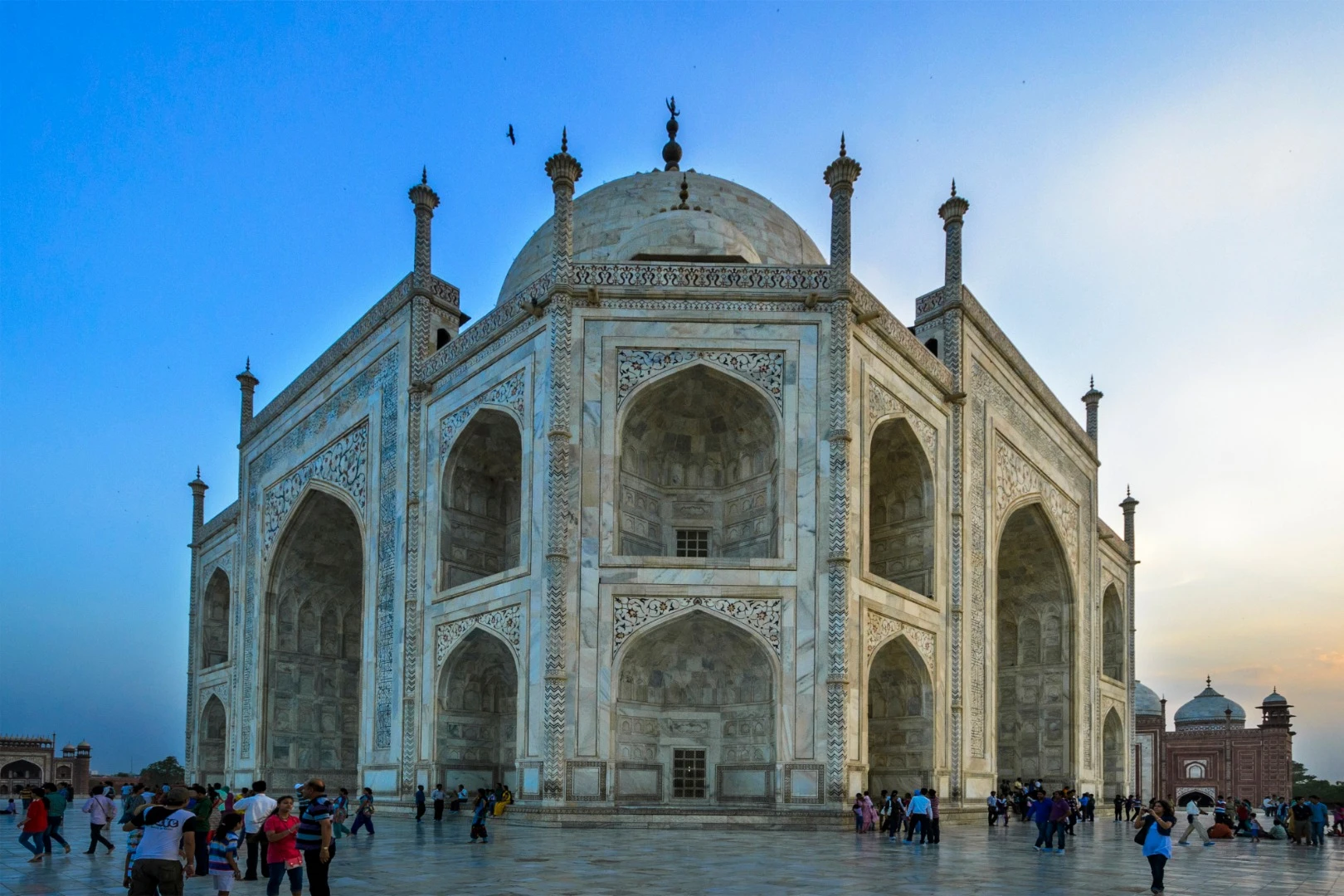 Shortlisted - Taj Mahal, Agra, India. "The Taj Mahal is an ivory-white marble mausoleum on the south bank of the Yamuna river in the Indian city of Agra. The present image is from the backside."