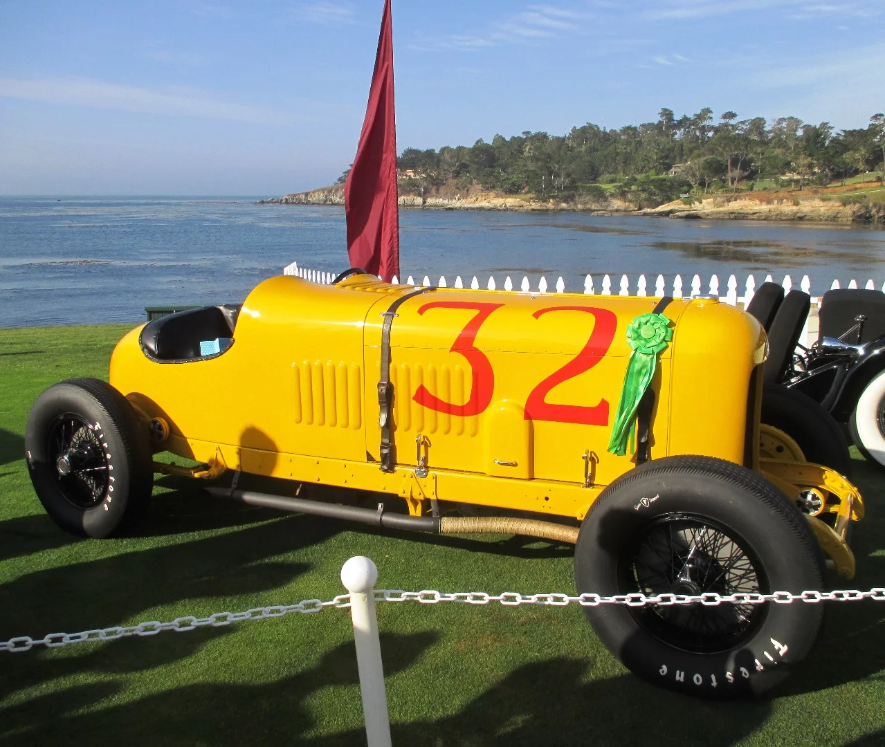 1930 duPont Indianapolis Race car at Pebble Beach. duPont was a featured marque