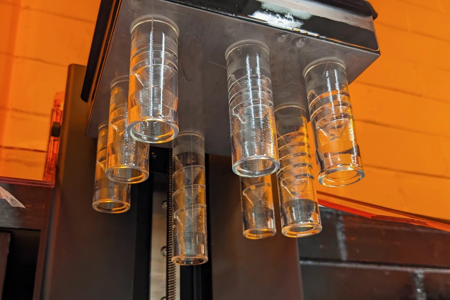 A batch of the rigid pipes created for the study