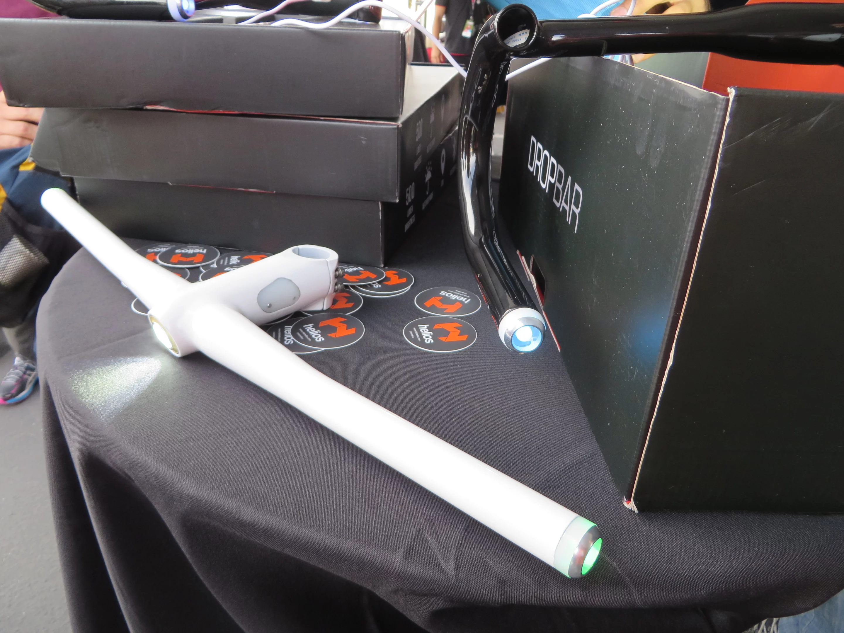 Smart handlebars also blink turn-by-turn directions to riders