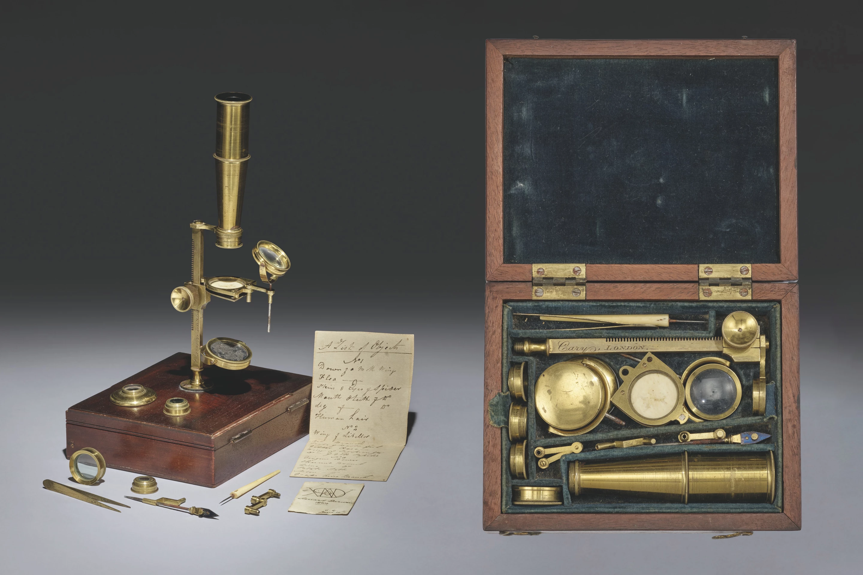 Charles Darwin’s brass microscope was sold for £598,500 ($791,576) at Christie's on 15 December 2021