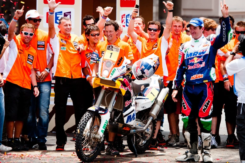 Cyril Depres and the KTM team Image: KTM
