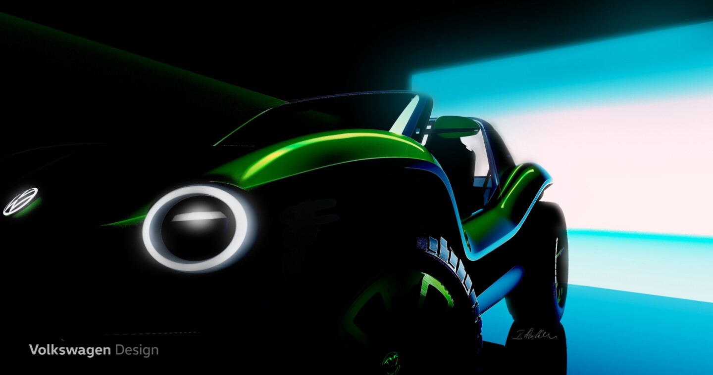 VW's electric dune buggy concept has been created to showcase the versatility of its modular electric drive matrix platform