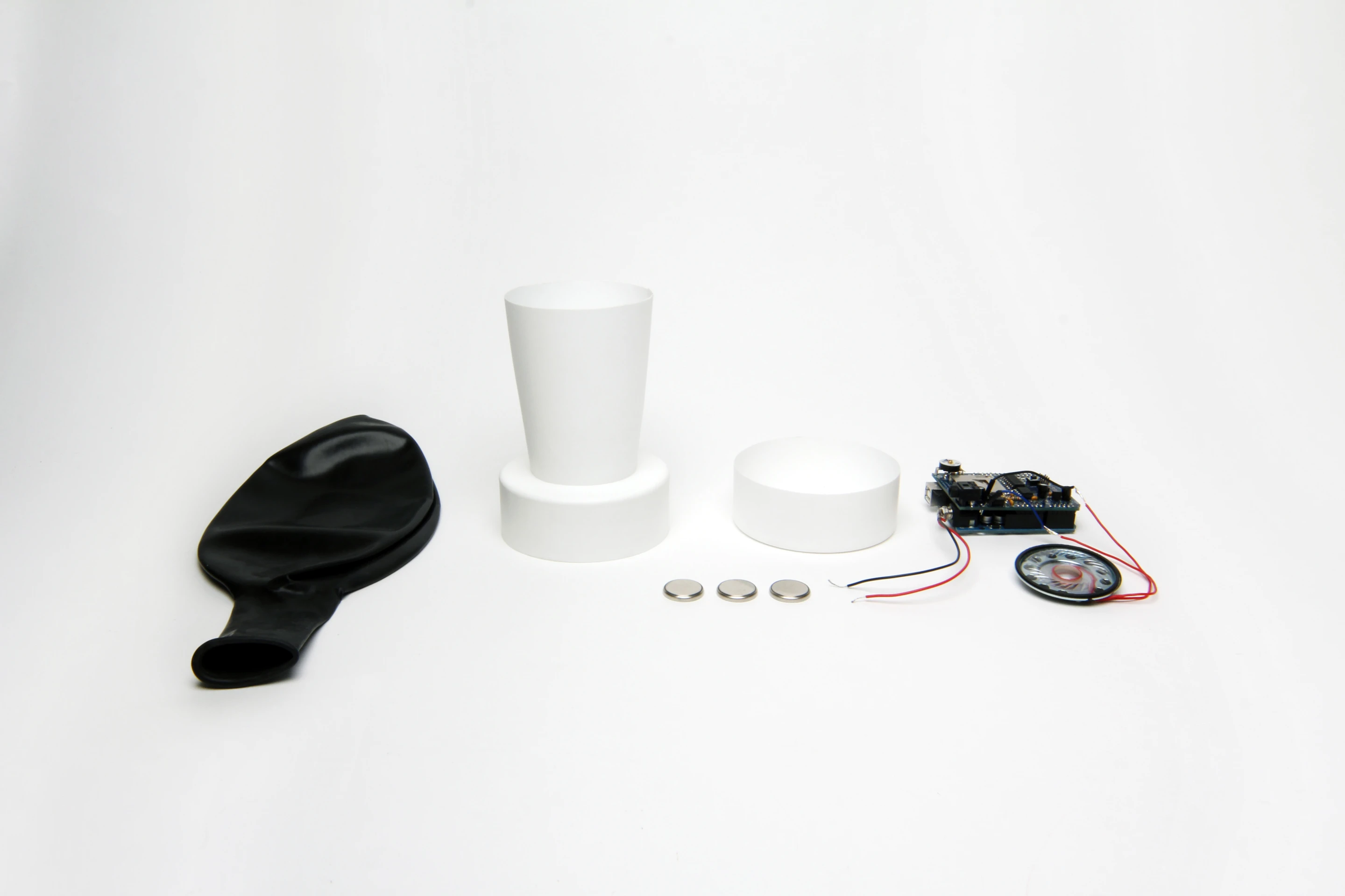 The components for the sound sphere