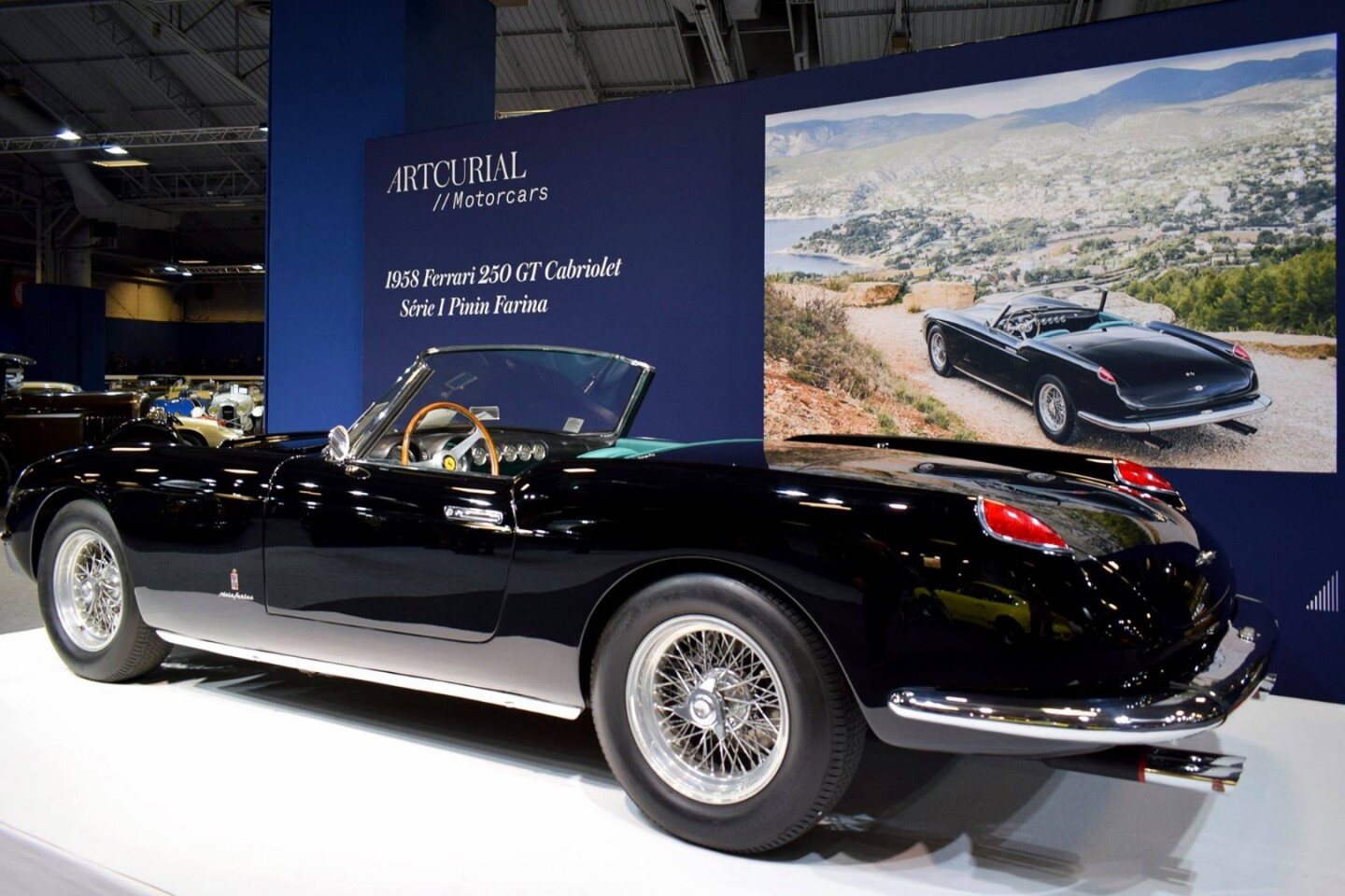 Offered with a full history, and one of just 40 produced, this Ferrari Cabriolet 250 GT Series 1 was estimated to sell for between € 7,000,000 and € 9,000,000 but did not find a new home. Extraordinary imagery by Loïc Kernen in the auction description.