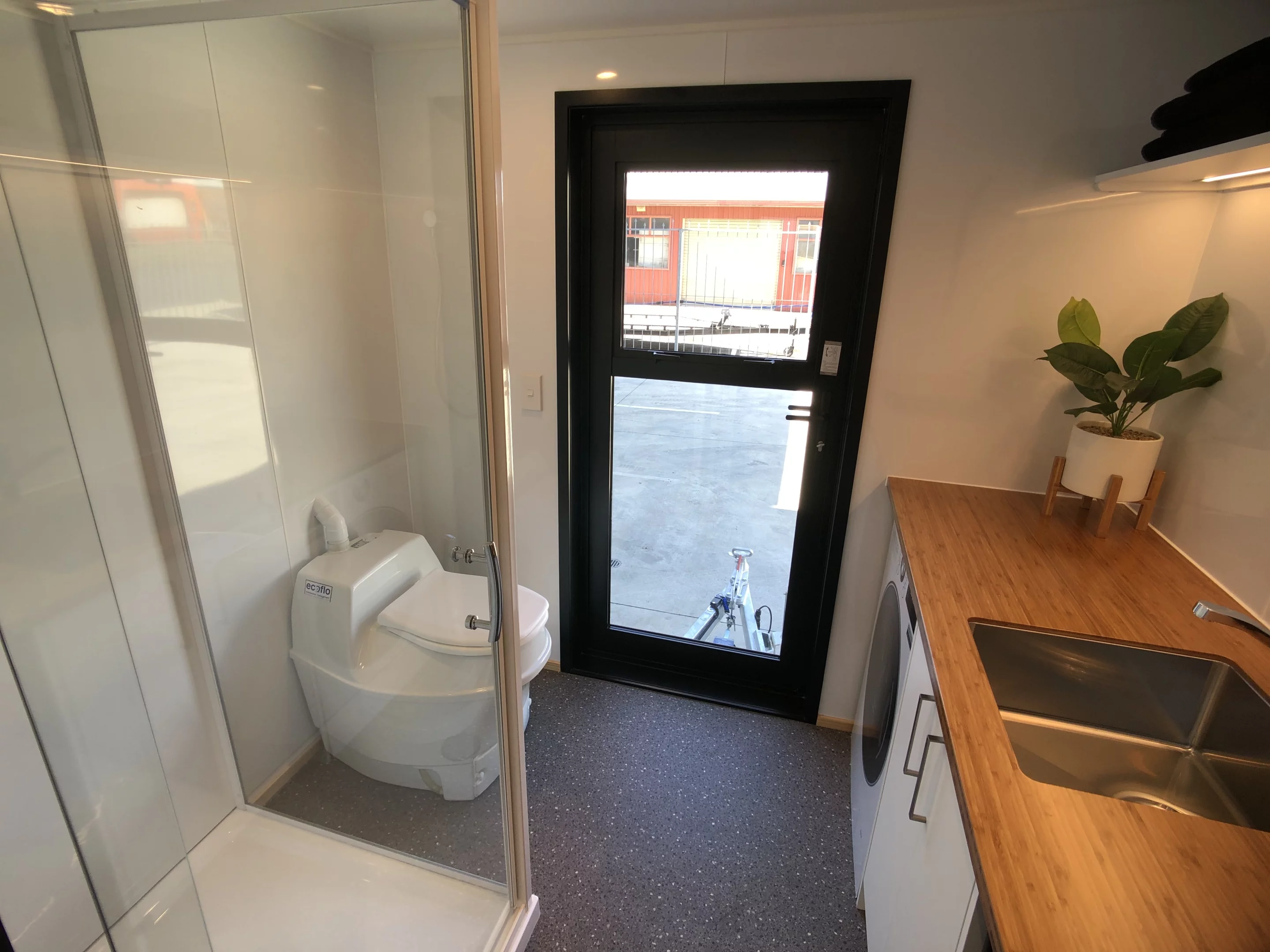 The Tiny Tāwharau includes a rear entrance