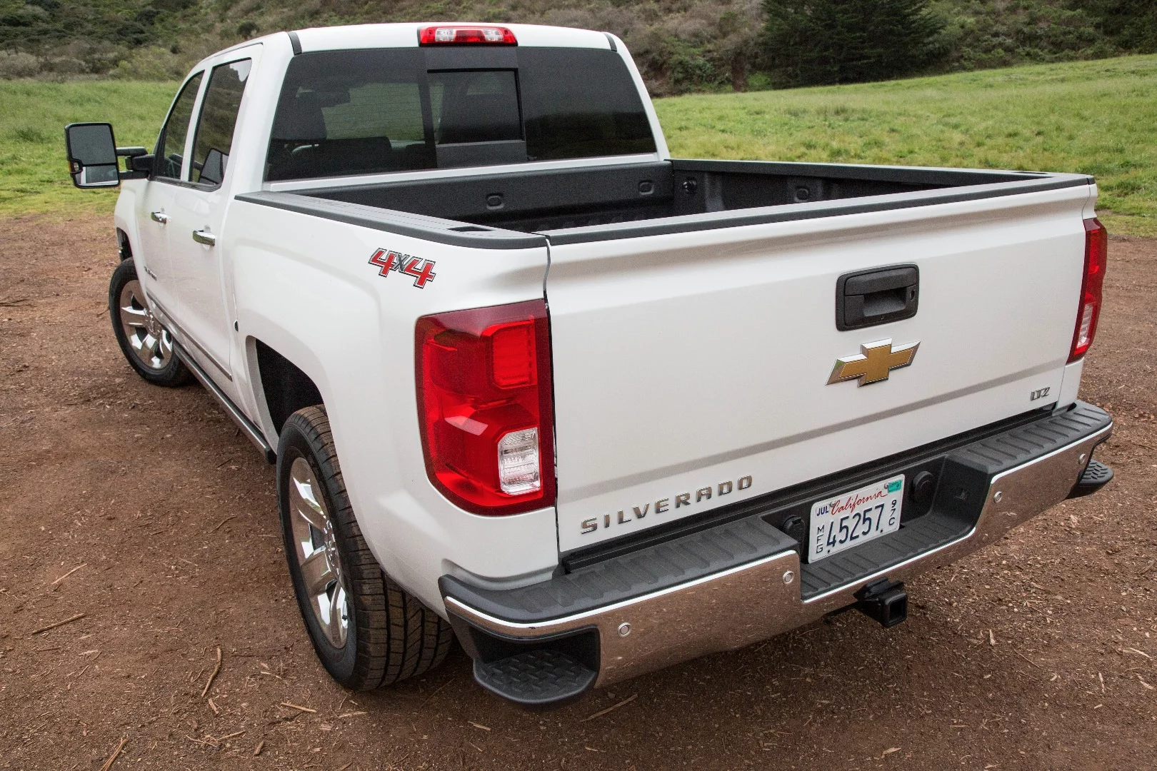 A closer look at the rear-end of the Silverado