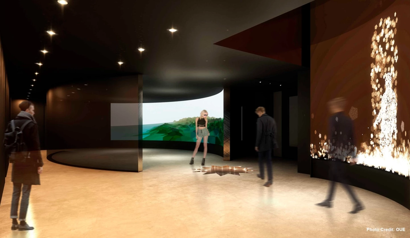 On their way up to to the deck itself, visitors will be guided through a variety of interactive and educational experiences on different floors of the US Bank Tower