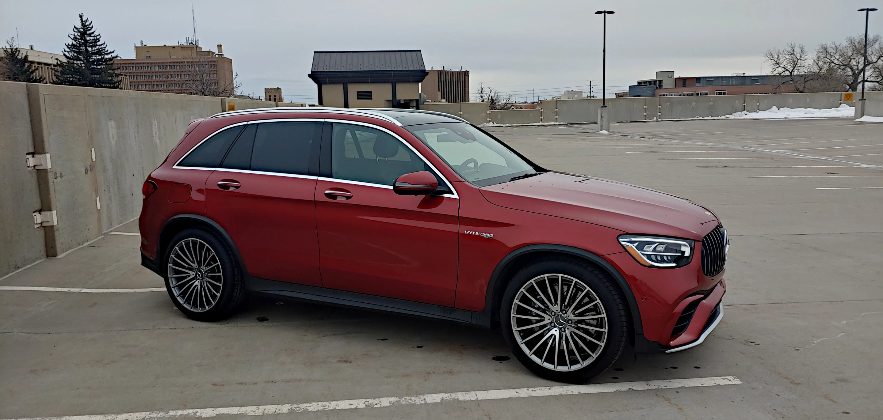 It would seem like the added V8 rumble and its 150+ horsepower boost would take the already really very good GLC into the realm of awesomeness