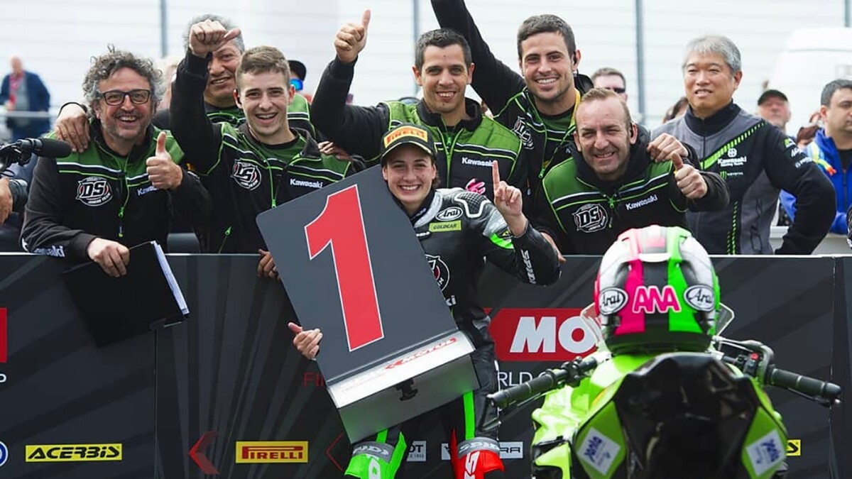 Anna Carrasco: First female world motorcycle champion ever! Magny Cours, France, September 30, 2018