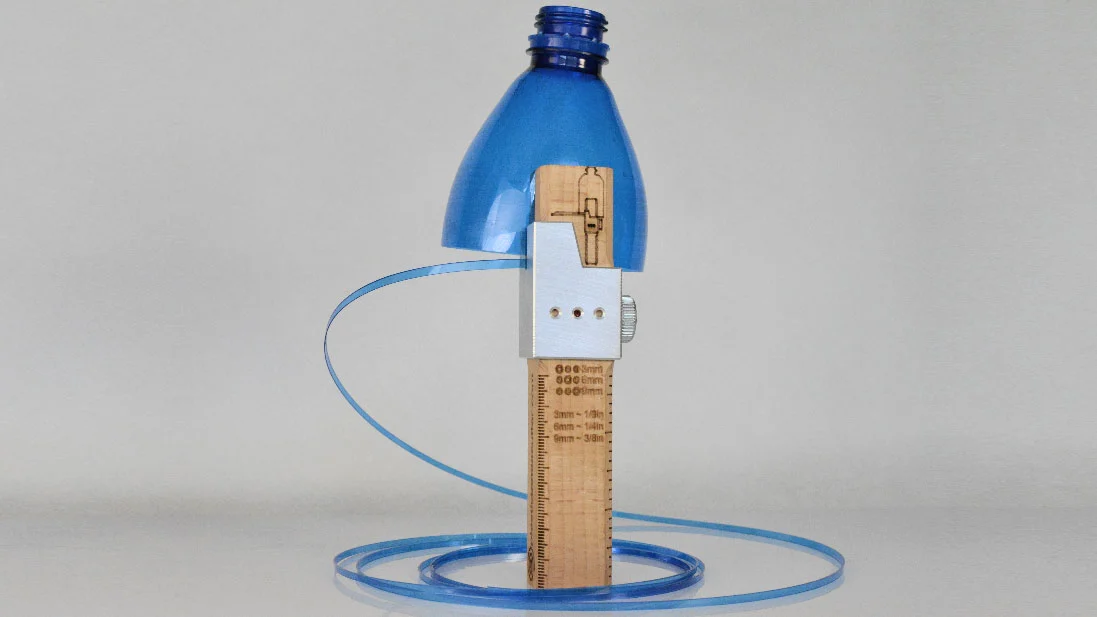 The Plastic Bottle Cutter helps repurpose bottles and spare the environment
