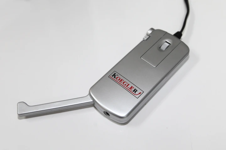 The Koegler AudioMouse combines a computer mouse with a phone