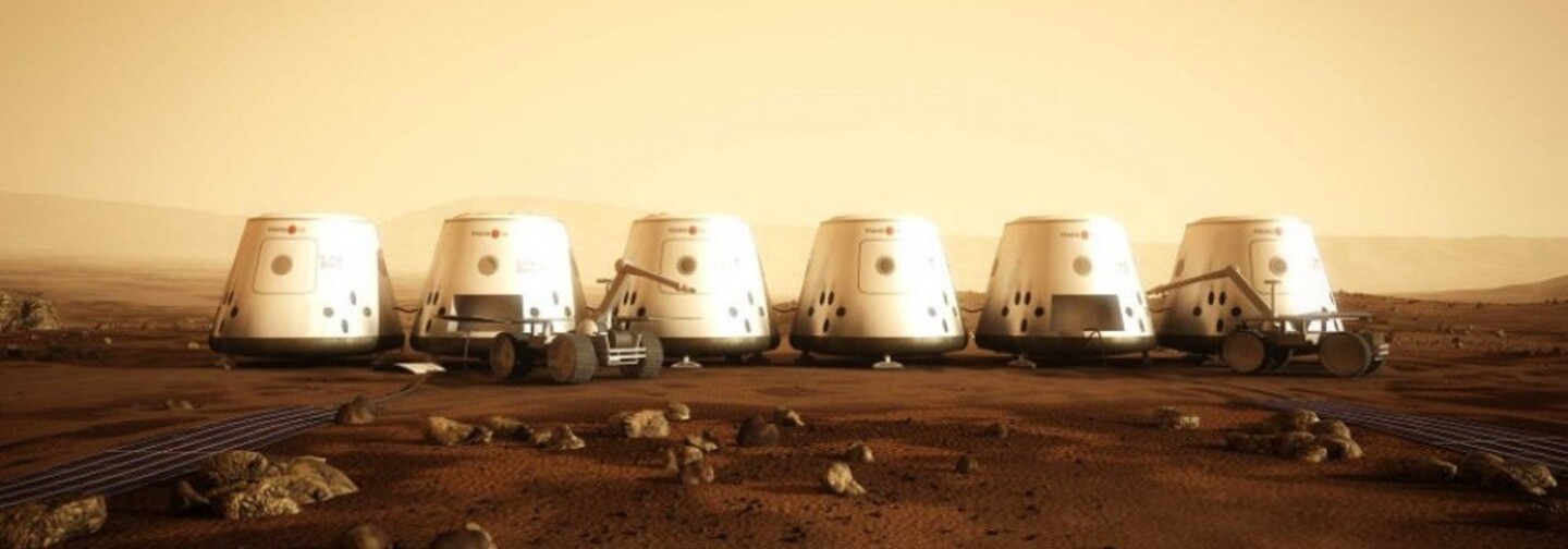 Artist's concept of the Mars One settlement