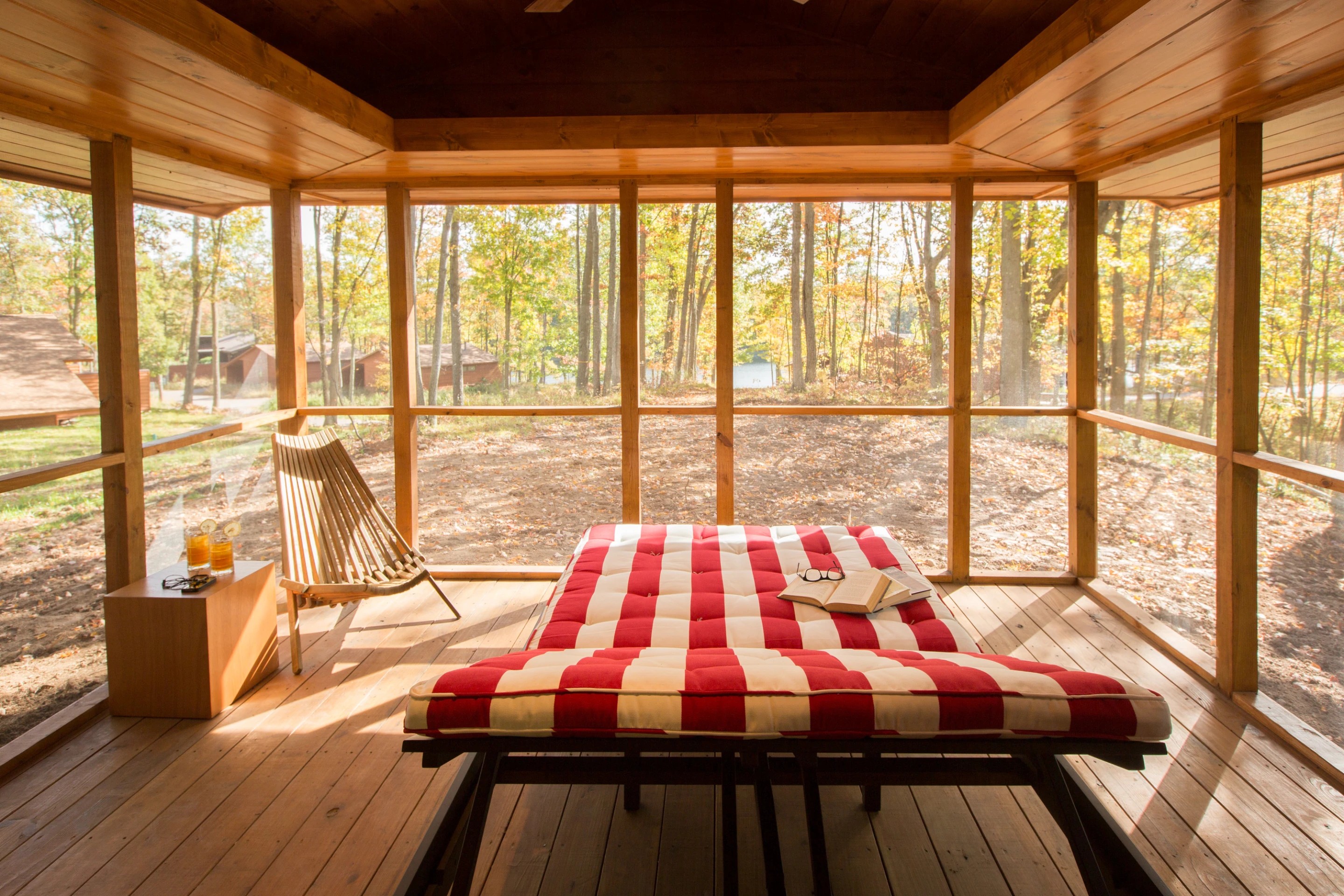 The porch can be converted into a semi-outdoor multi-function space (Photo: Canoe Bay)