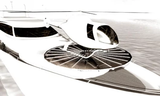 Headland's retractable helipads for yachts