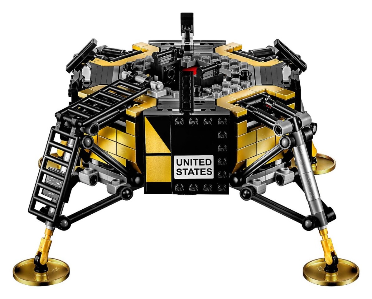 The descent stage of the NASA Apollo 11 Lunar Lander set