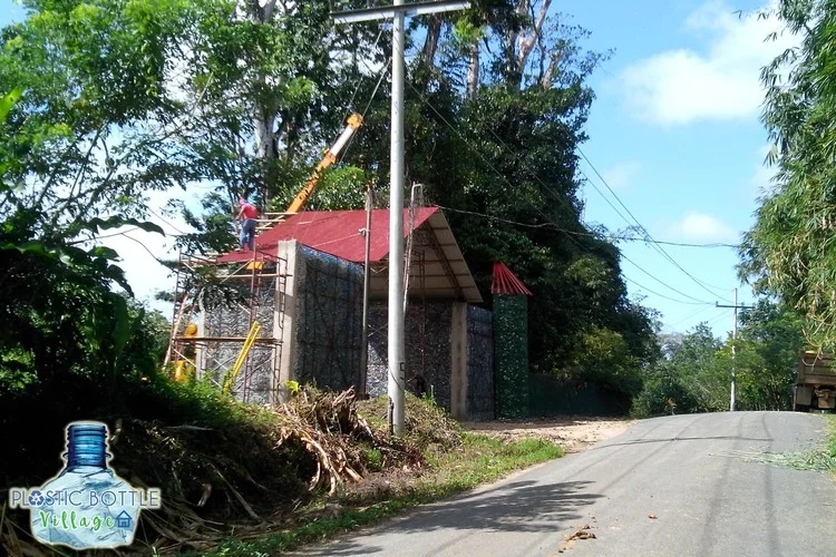 The homes in the Plastic Bottle Village are currently under construction in three phases over 83 acres (33.5 ha) of Panamanian jungle