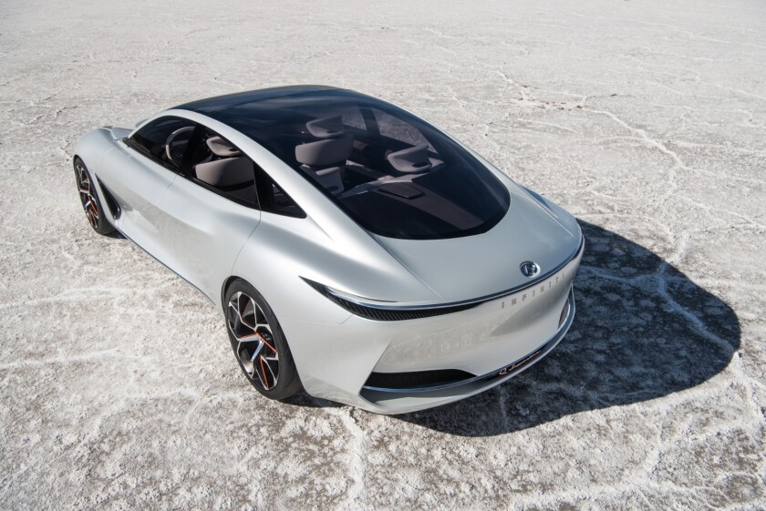 At the rear, a lot of Silicon Valley/Tesla can be seen in the Q Inspiration's design language