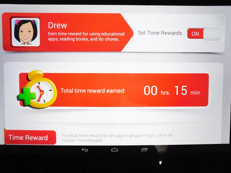 Kids can earn time rewards for time on more fun activities (Photo: Lakshmi Sandhana/Gizmag)