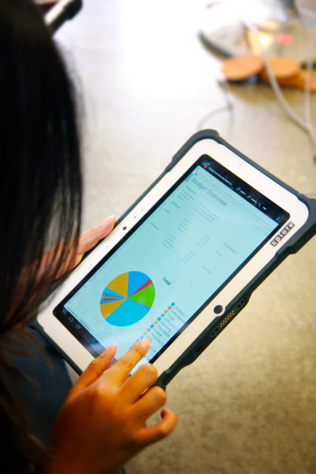 The durable ICS slate has a 10.1-inch, outdoor-viewable display