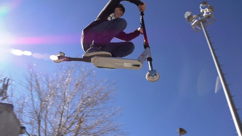 A rider getting air on the JumpX