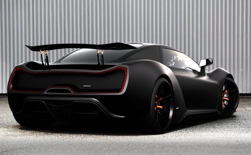 The Nemesis has a large rear wing and mesh fascia