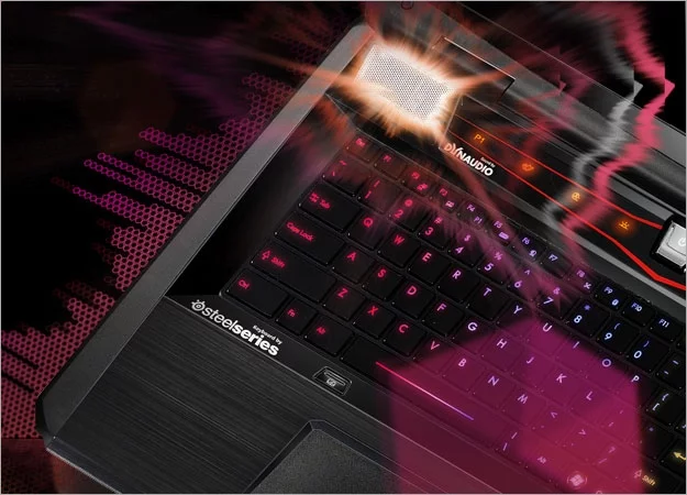 The MSI GT780DXR is a colorful, programmable backlit gaming keyboard from SteelSeries