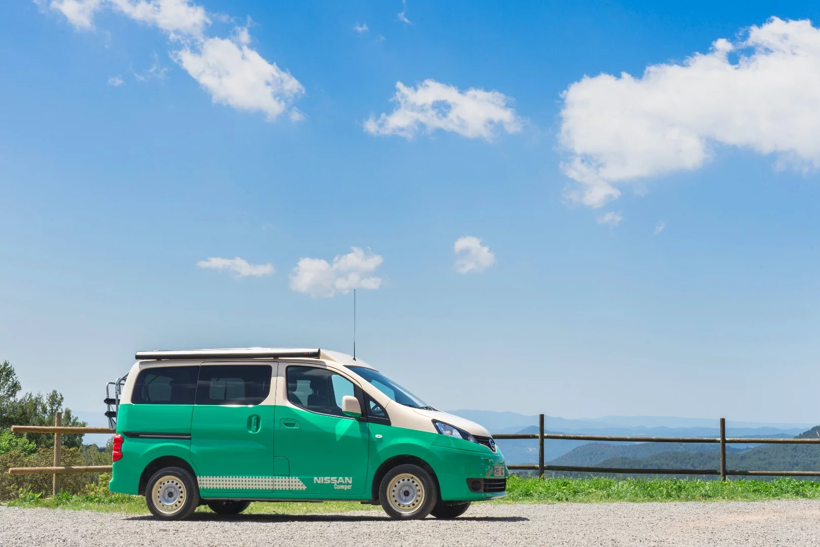 While Nissan's announcement speaks of the e-NV200, its photos show the gas NV200 variant. The camper conversion package will be offered on both electric and gas variants
