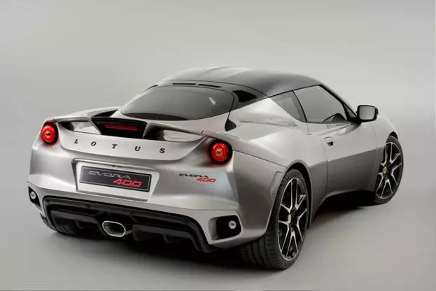 The Evora 400's reworked rear aerodynamics