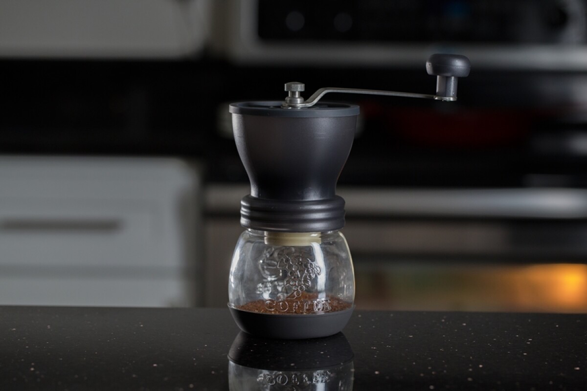 EvenGrind coffee grinder is caged for consistency