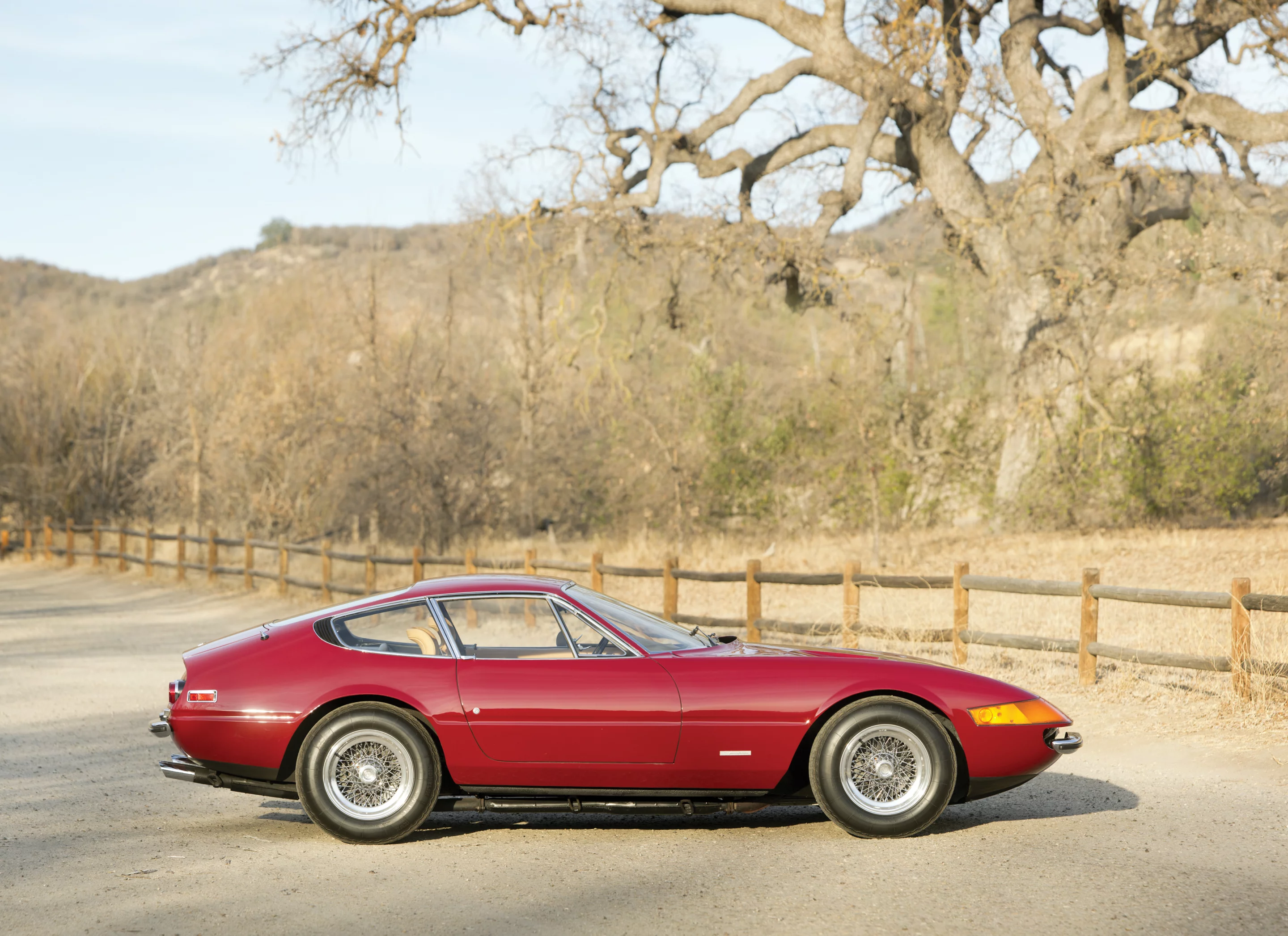 The 1972 Ferrari 365 GTB/4 Daytona Berlinetta has covered only 28,800 actual miles (46,300 kms)