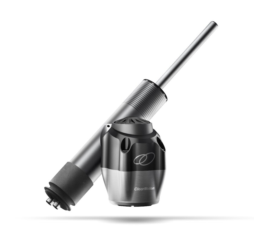 ClearMotion's system is much more compact