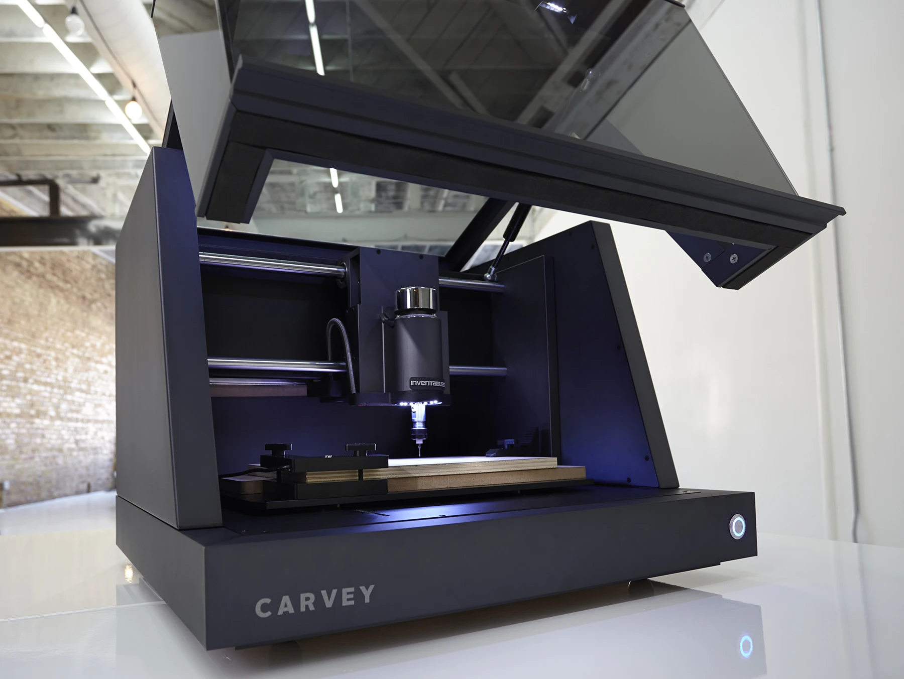 Carvey is a desktop 3D carving machine