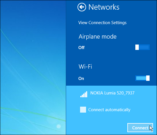 Find the broadcasting handset to connect to