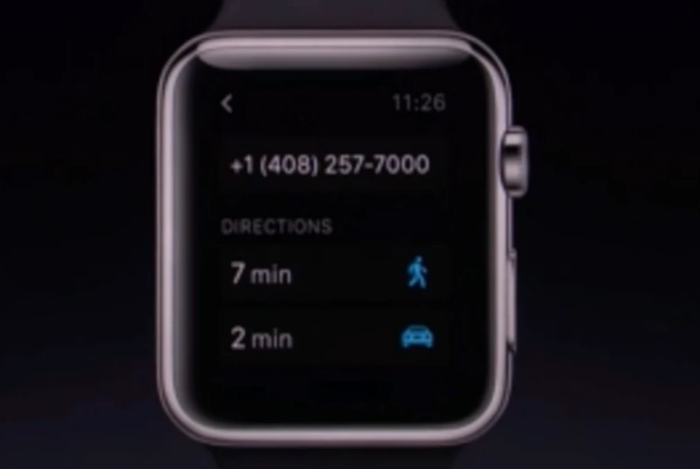 Directions on the Apple Watch