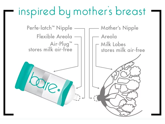 BARE is designed to better emulate a mother's breast