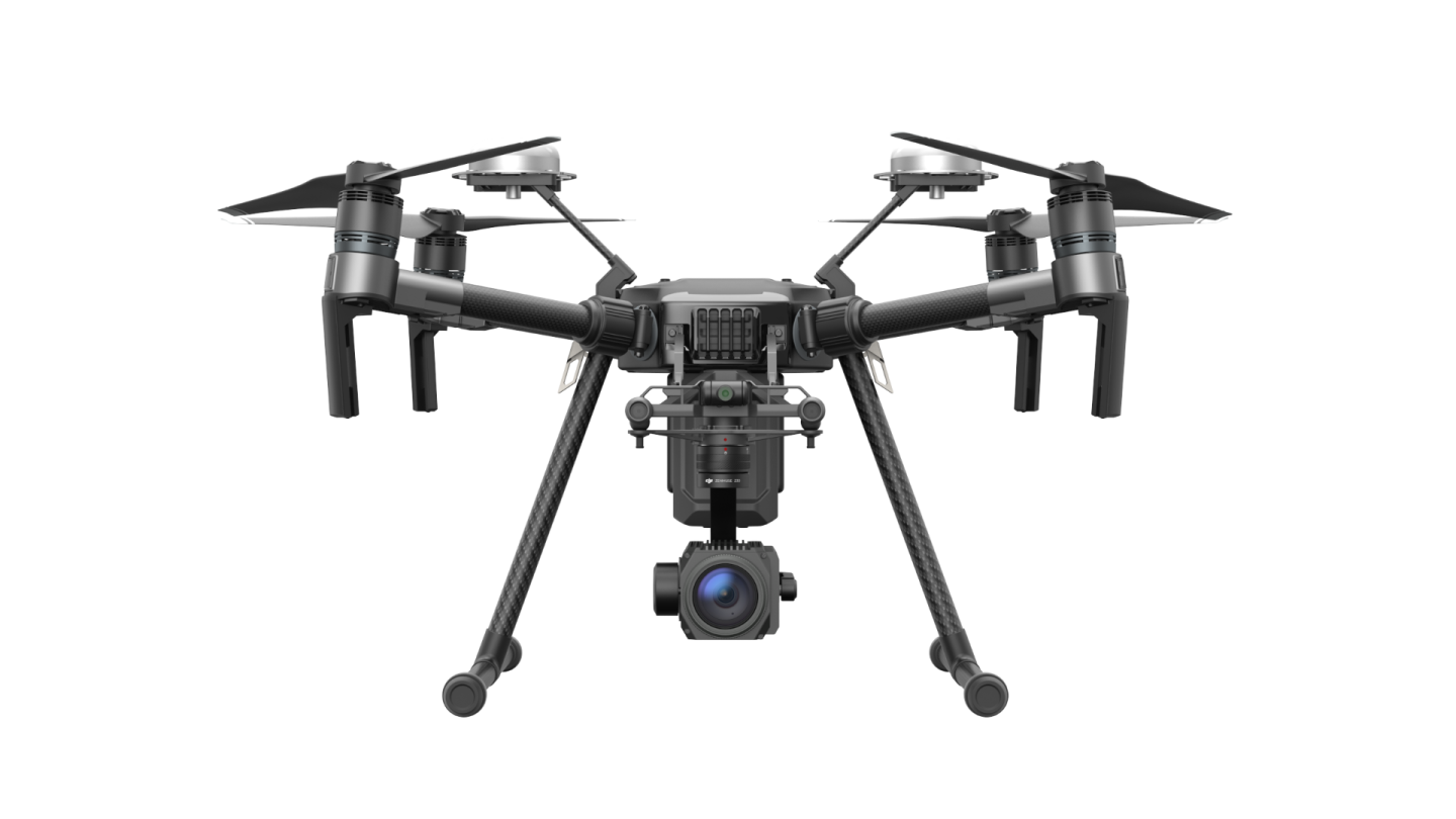 DJI Matrice RTK: single lower gimbal attached